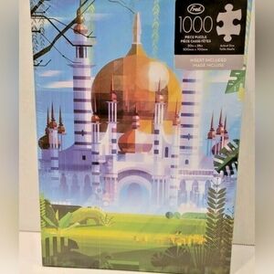 Jigsaw By Fred -Genuinefred 1000 Piece Puzzle "TEMPLE" Art by James Gilleard New